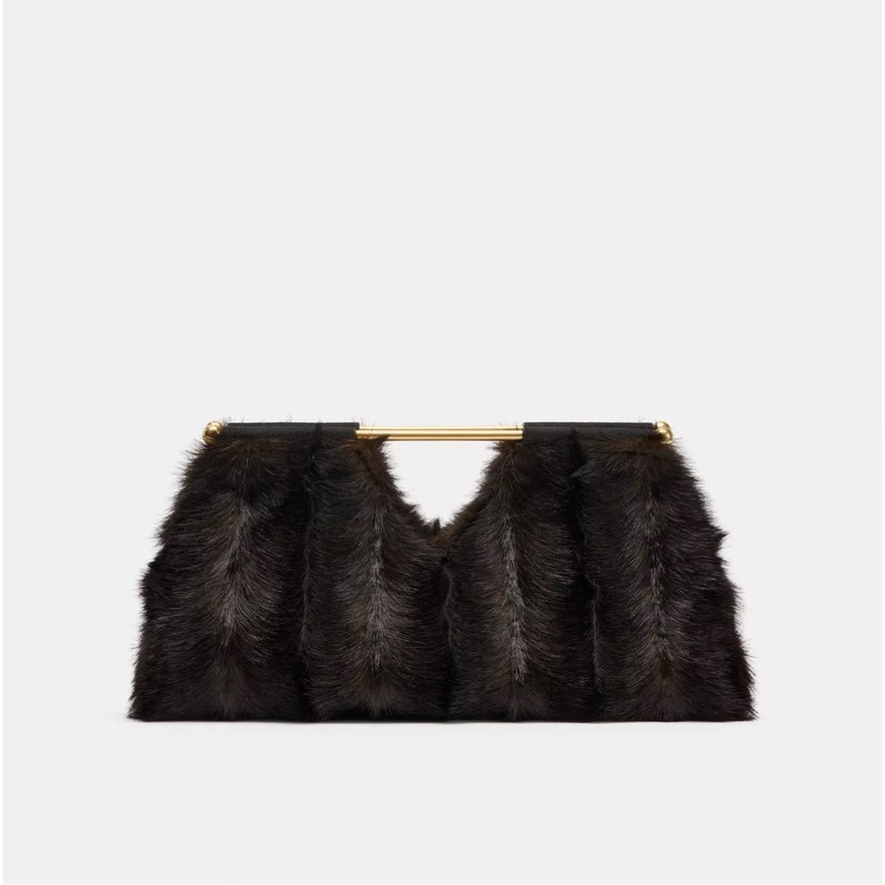 Elegant Faux Fur Clutch